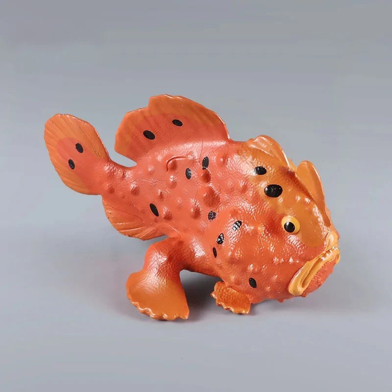 Figurine Poisson Baudroie Orange